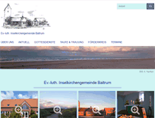 Tablet Screenshot of inselkirche-baltrum.de